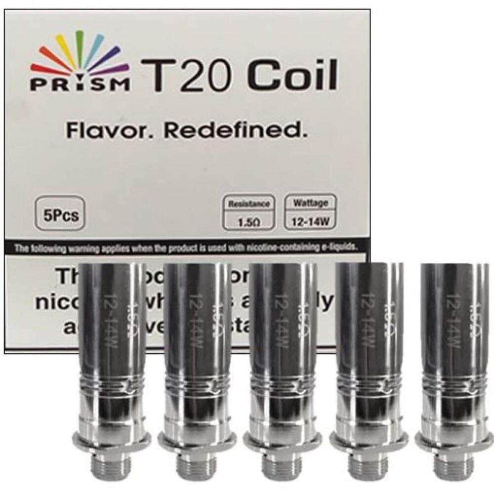 The Innokin Prism T20 Coils are designed for use with the Endura T20 Kit and the Prism T20 tank. The Prism T20 coil has been designed to work with higher VG content e-liquid than the original series of Prism coil for the T18E tank. They feature a 1.5 Ohm resistance and are best suited to a mouth to lung vape kit.