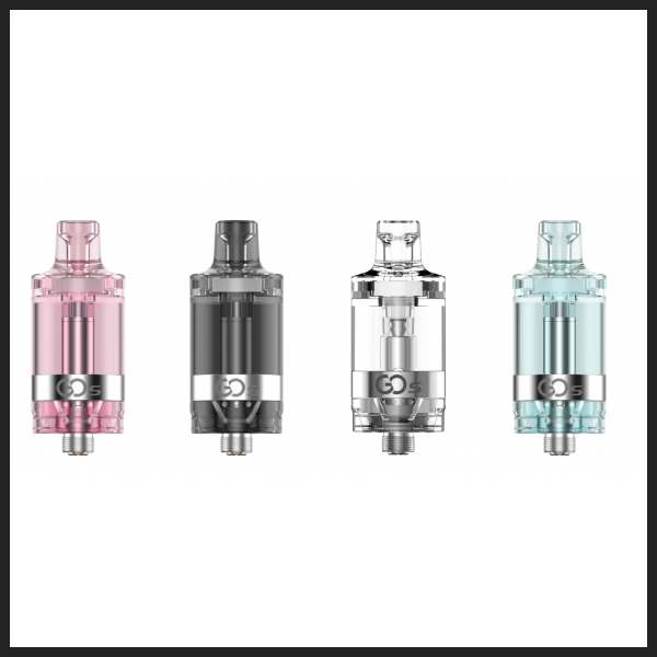 Innokin Go S Tank – disposable MTL vape tank with 2ml capacity, built-in 1.6Ω coil, organic cotton wicking, and adjustable airflow.