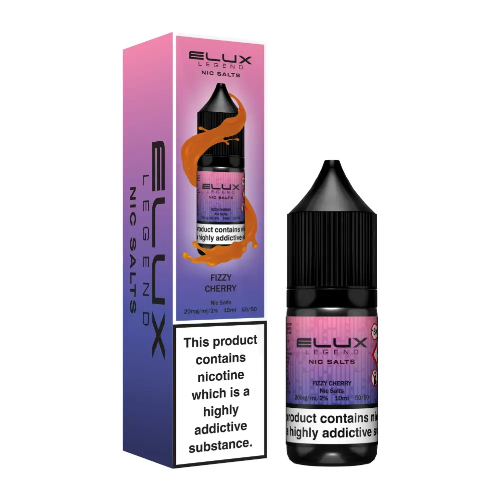 Elux Legend Nic Salt e-liquid Fizzy Cherry flavour