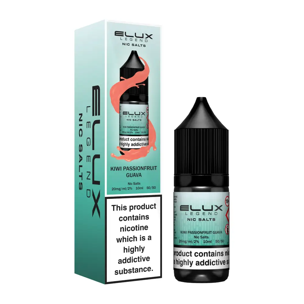Elux Legend Nic Salt e-liquid Kiwi Passionfruit Guava flavour