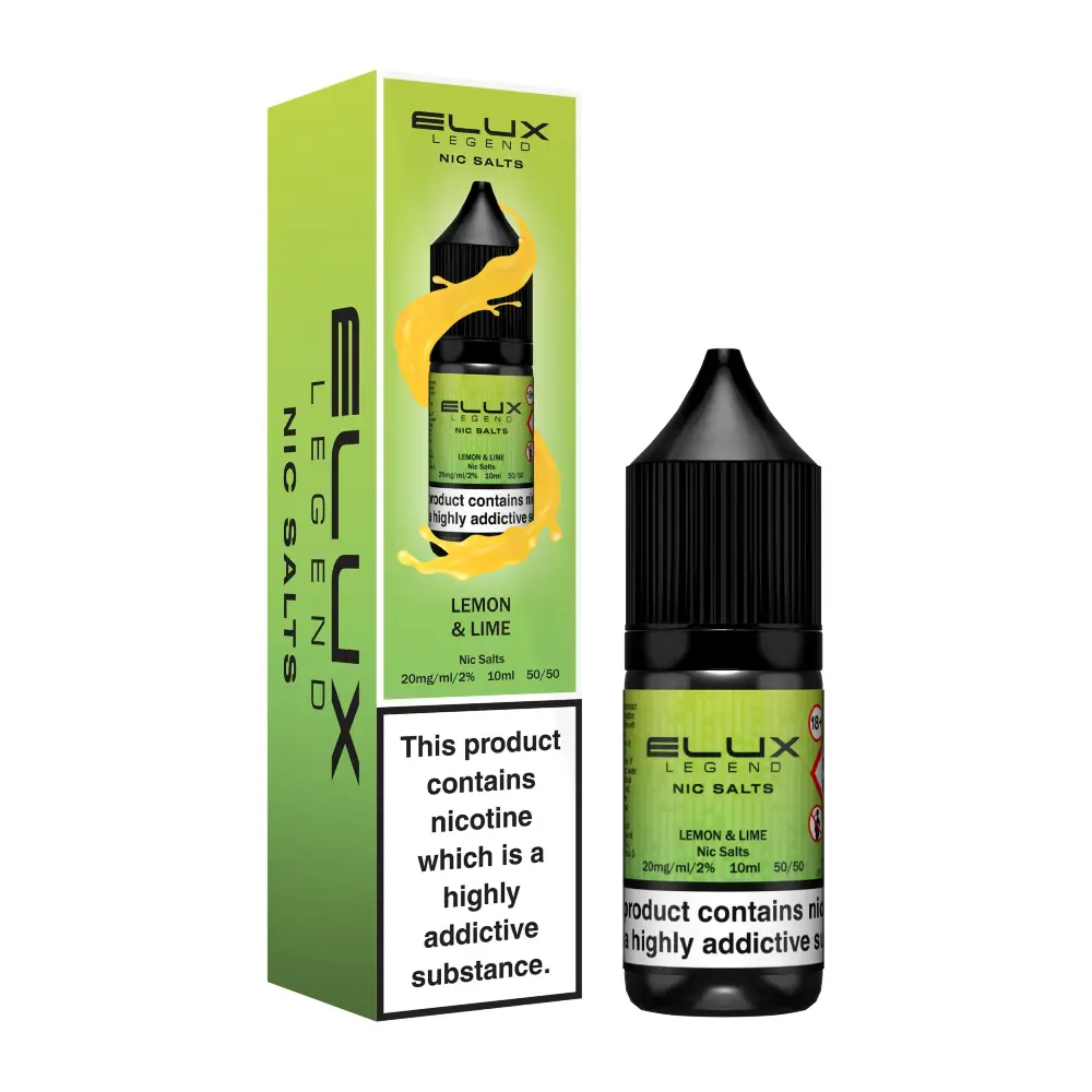 Elux Legend Nic Salt e-liquid Lemon and Lime flavour