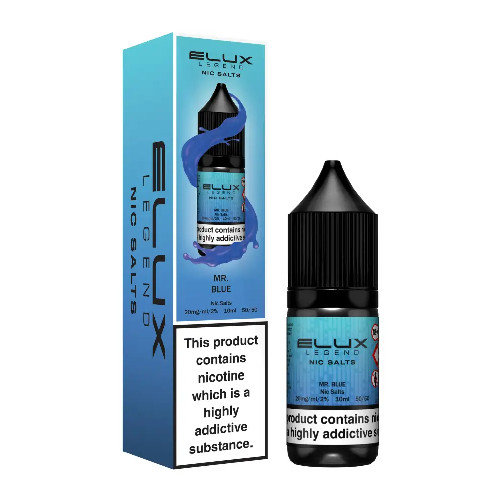 Elux Legend Nic Salt e-liquid Mr Blue flavour
