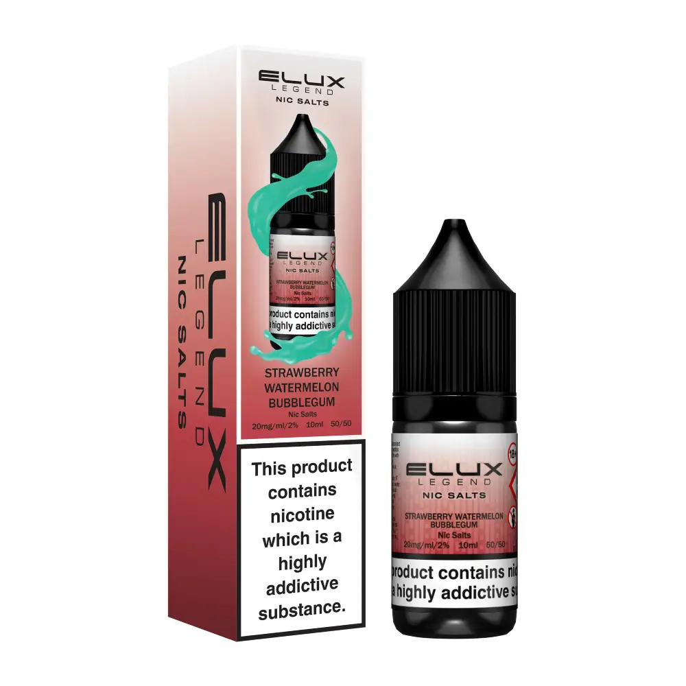 Elux Legend Nic Salt e-liquid Strawberry Watermelon Bubblegum flavour