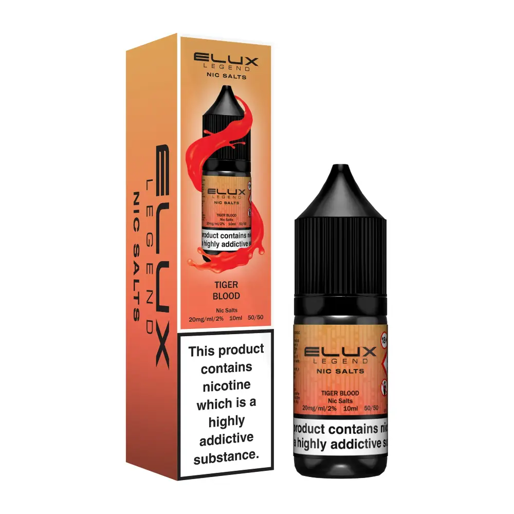 Elux Legend Nic Salt e-liquid Tiger Blood flavour