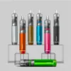Aspire Cyber G Pod Kit boasts eye-catching style and long-lasting power, with a futuristic transparent design and a Integrated 850mAh battery that can last up to 2 days between charges. 2ml Cyber G Refillable Pods with Built-In Coils included
