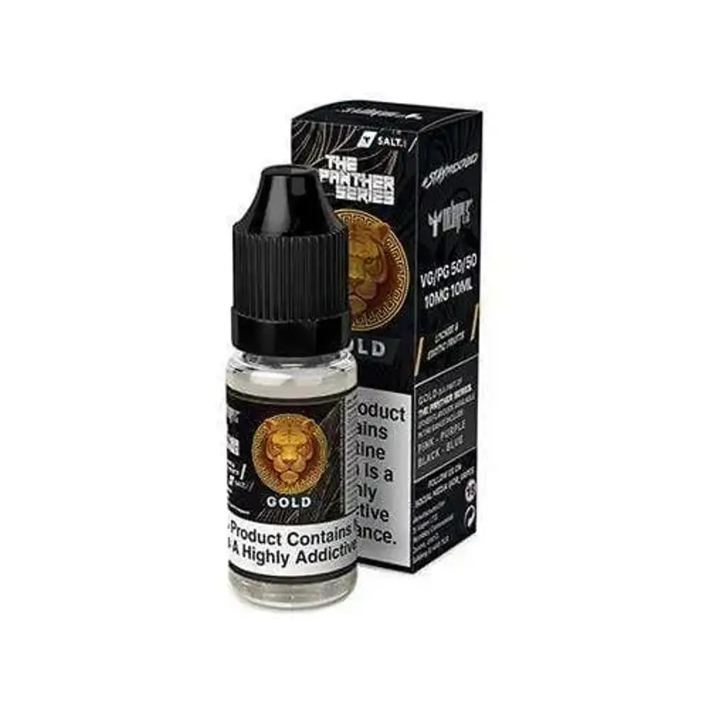 DR VAPES PANTHER NIC SALTS - PACK OF 10 - GOLD - 20MG