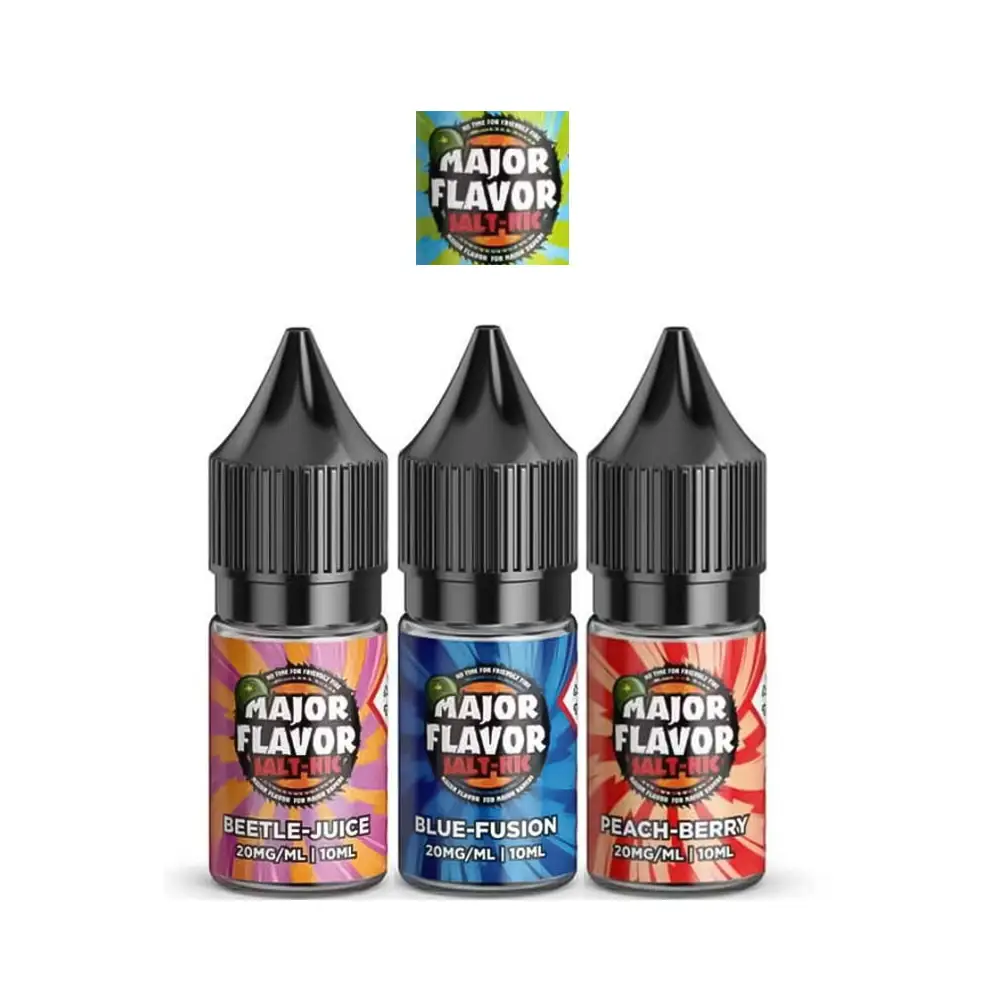 MAJOR FLAVOUR NIC SALTS - PACK OF 10