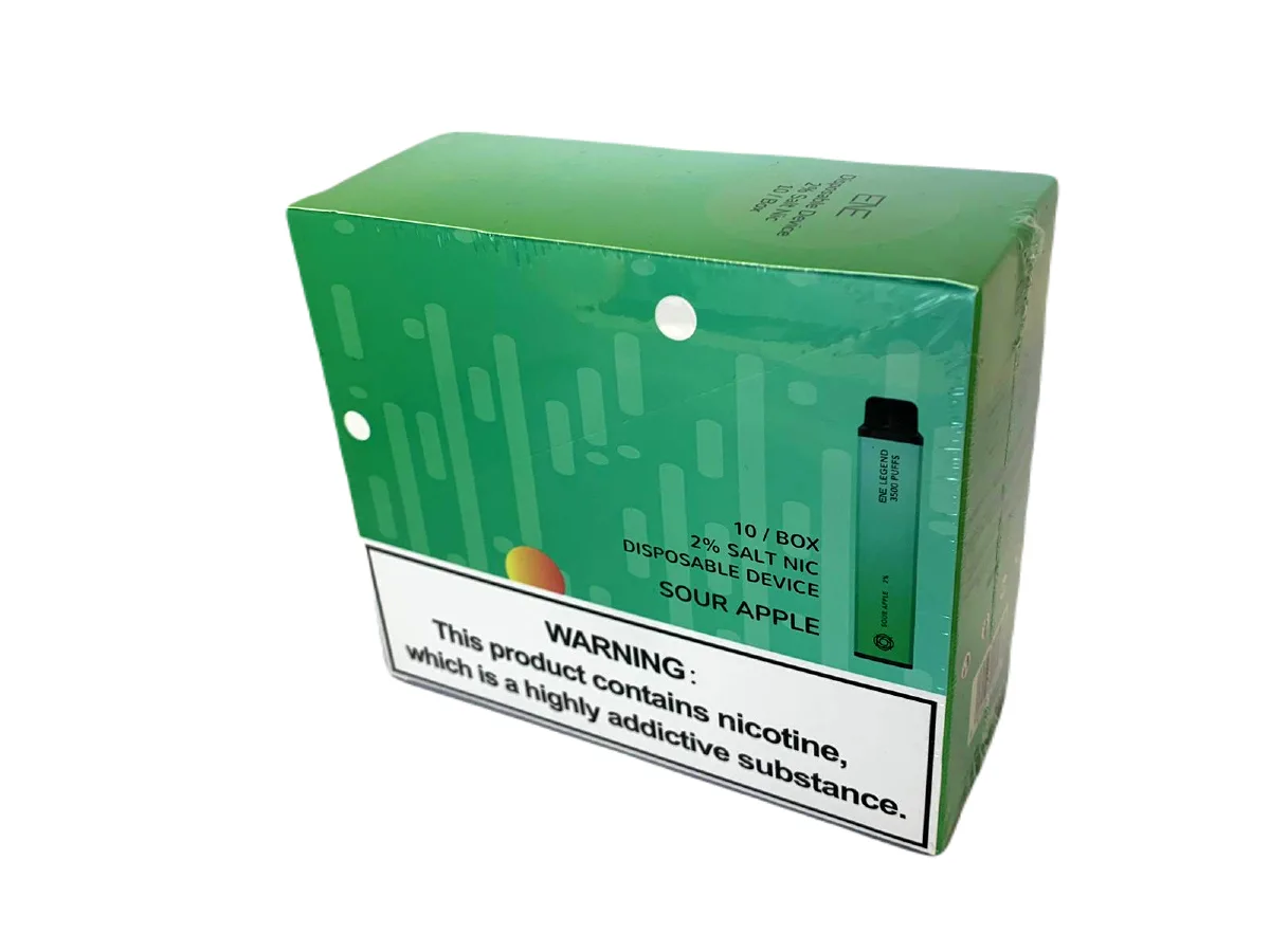 Elux Legend 3500 Sour Apple Box of 10 Elux Legend 3500 Sour Apple - Box of 10