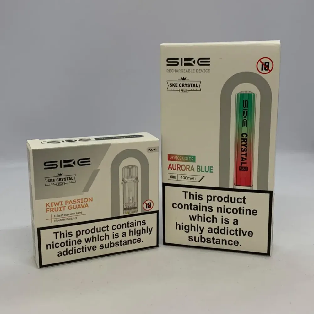 SKE Crystal Plus Rechargeable Pod Kit Bundle