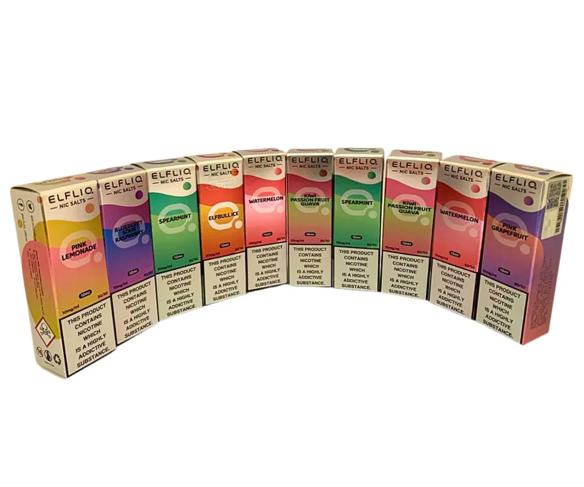 Elfliq-nic-salts-mixed-box-2 MIXED BOX OF 10 ELFLIQ NIC SALTS VAPE JUICE
