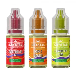SKE Crystal Nic Salts - Pack of 10 10mg & 20mg Nicotine Strengths available, 50% VG / 50% PG, 10ml Bottles, selection of delicious flavours from the crystal range.