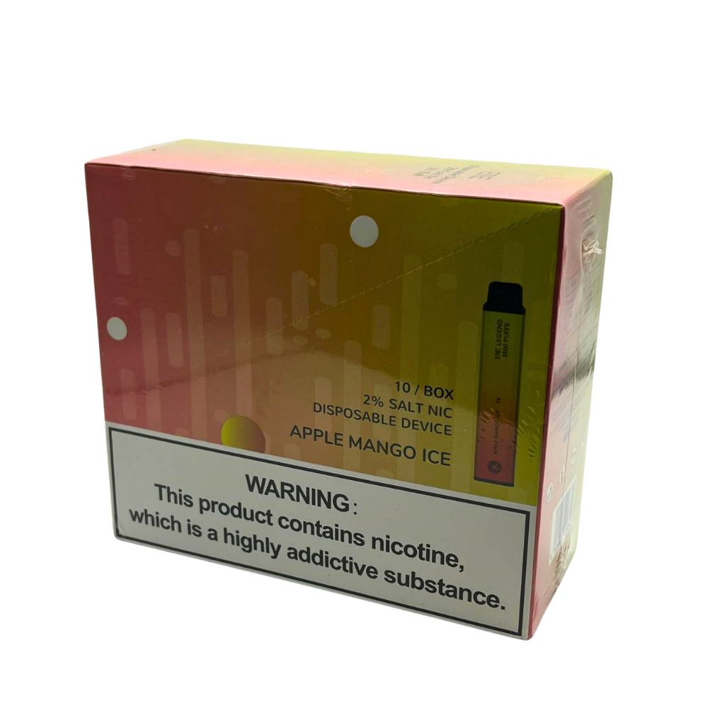 ELUX LEGEND 3500 APPLE MANGO ICE BOX OF 10
