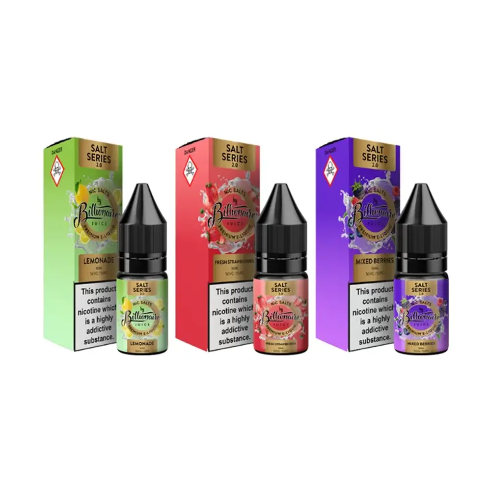 Billionaire Nic Salts - 2.0 - Pack of 10