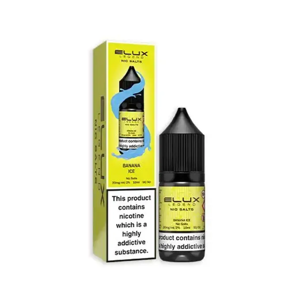 Elux Legend Nic Salt e-liquid banana ice flavour