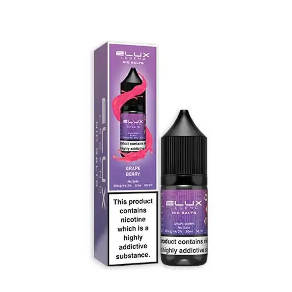 Elux Legend Nic Salt e-liquid Grape Berry flavour
