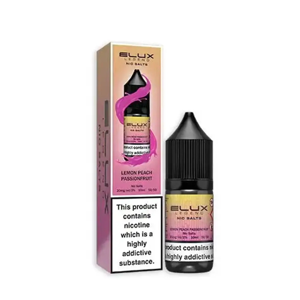 Elux Legend Nic Salt e-liquid Lemon Peach Passionfruit flavour