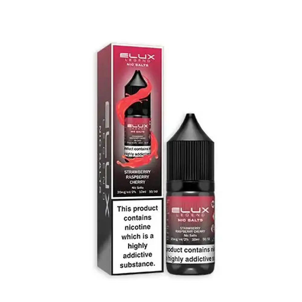 Elux Legend Nic Salt e-liquid Strawberry Raspberry Cherry flavour