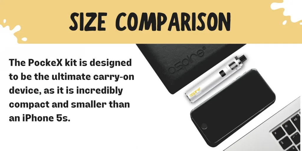 The device is shorter than most smartphones, measuring just 117 x 19.7mm, and fits neatly into most pockets. The PockeX uses the tried and tested single button operation and is super easy to use.