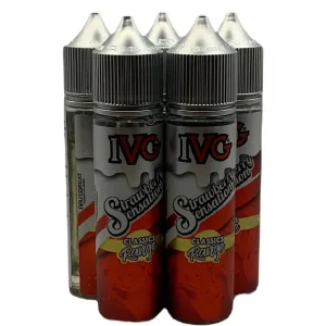 IVG Classics 50ml E-Liquid Strawberry Sensation - Pack of 5