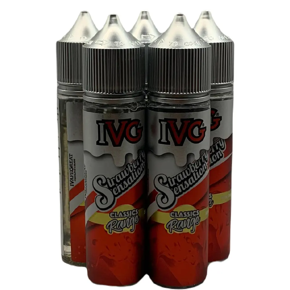 IVG Classics 50ml E-Liquid Strawberry Sensation - Pack of 5