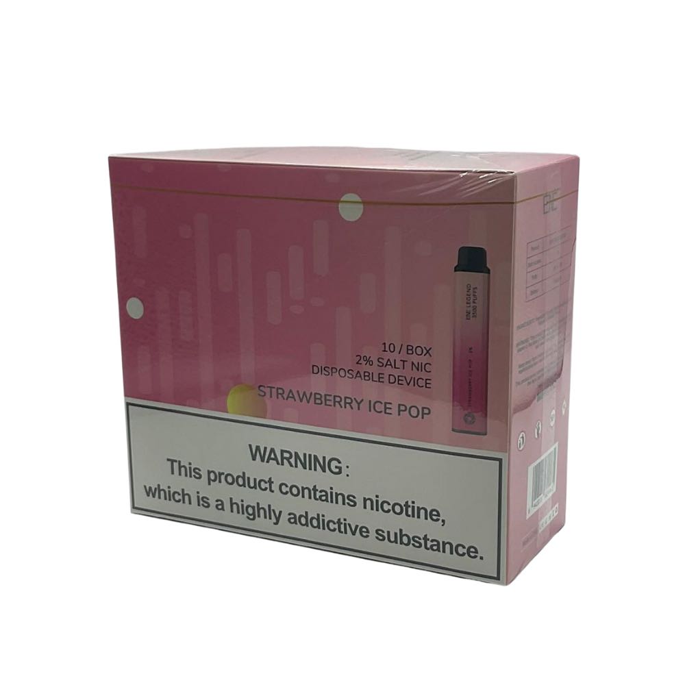 ELUX LEGEND 3500 STRAWBERRY ICE POP BOX OF 10
