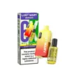 Lost Mary BM6000 Disposable Vape Pod Kit is powered by a 650mAh rechargeable battery via Type-C USB, combined with a 10ml bottle of nic salt e-liquid and a 2ml refillable pod whilst a further 10ml of e-liquid is provided in a separate refill container that automatically feeds the 2ml tank during use. Available in a choice of flavours.