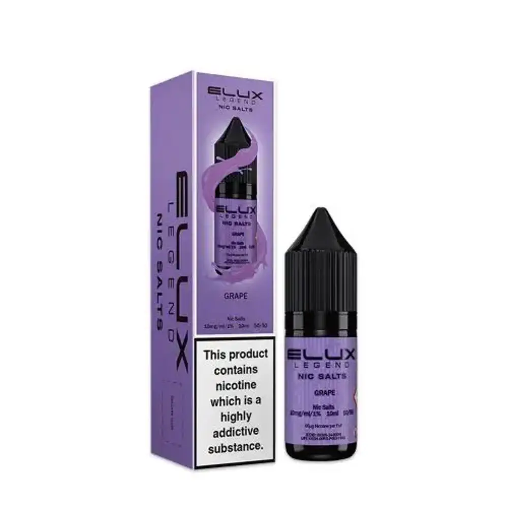 Elux Legend Nic Salt e-liquid Grape flavour