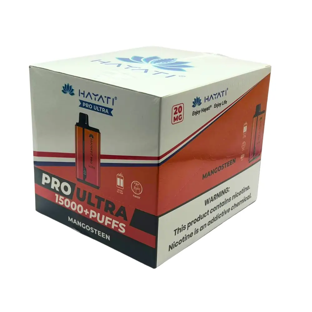 Hayati Pro Ultra 15000 Disposable Vape Mangosteen Box of 10