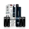 IVG Air 4-in-1- Pod Kit - Black 4 Pod Flavour In 1 Device Built-110mAh Battery Rechargeable 20mg Nicotine Salt 4 x 2ml IVG Pods Included Auto-Draw Activation