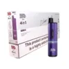 IVG Air 4-in-1 Pod Kit - Box of 5 Purple 4 Pod Flavours In 1 Device Built-110mAh Battery Rechargeable 20mg Nicotine Salt 4 x 2ml IVG Pods Included per device, Auto-Draw Activation