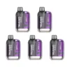 SKE Crystal CL6000 Prefilled Pod Vape Kit - Pack of 5 Rechargeable 800mAh Battery 10ml Replaceable E-Liquid Container 2ml Replaceable Pod Dual Mesh Coils Excellent Price!