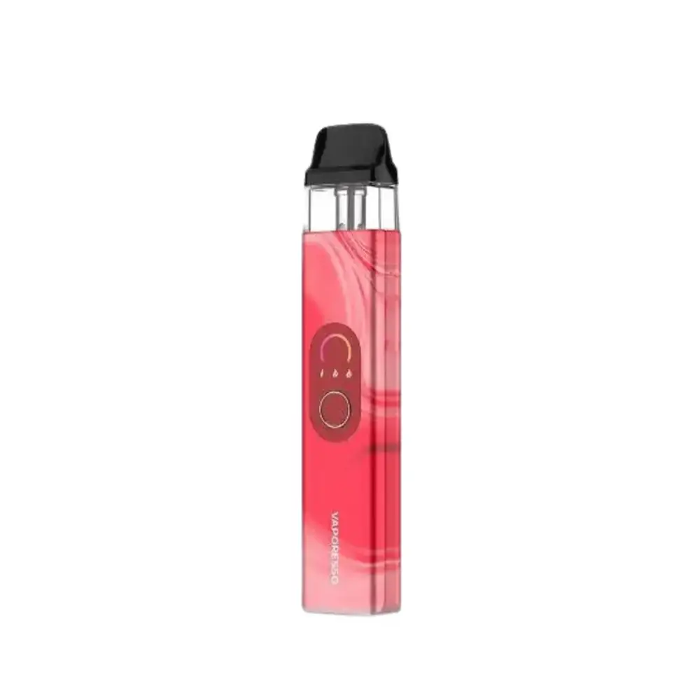 Vaporesso XROS 4 Pod Kit - Bloody Mary 1000mAh Built-In Rechargeable Battery 2ml Pod Capacity Corex 2.0 Pod Technology Top-Filling Design Precise Adjustable Airflow Axon Chipset with Pulse Mode 3 Output Modes Fast 2A USB-C Charging: Recharge in 30 minutes Compatible With Vaporesso XROS Pods