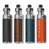 Voopoo Drag X Pro Vape Kit - External 18650/21700 Battery 5-100W Power Output Luxurious Leather and Alloy Finish New on/off and Locking Toggle Switch Manual and Auto draw Options Multiple Vaping Modes Including Smart, TC & RBA Adjustable Infinite Airflow  Excellent Price!