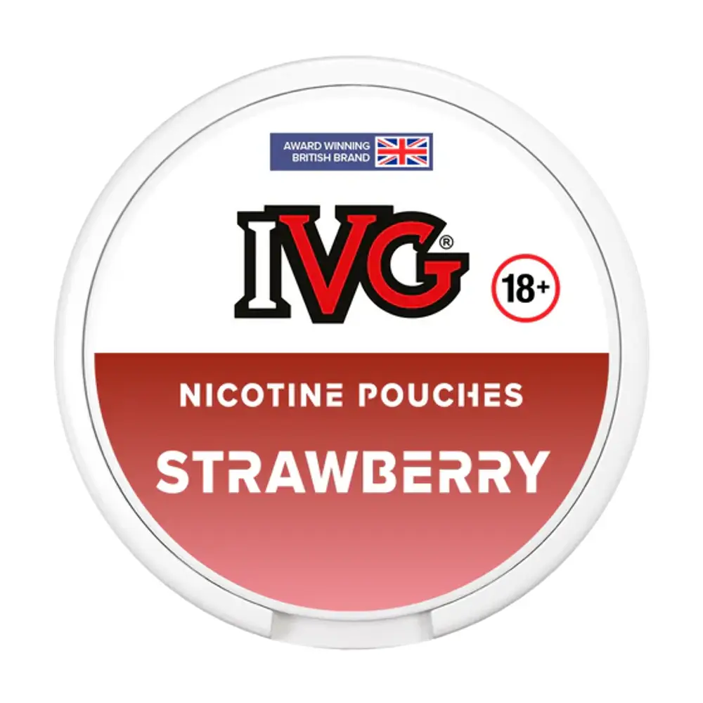 IVG NICOTINE POUCHES PACK OF 5 20MG STRAWBERRY IVG Nicotine Pouches are a small, discreet pouch containing nicotine and flavouring that has been designed to provide users with a satisfying nicotine hit without the use of tobacco or vapes. 20 pouches per can. Excellent Value!