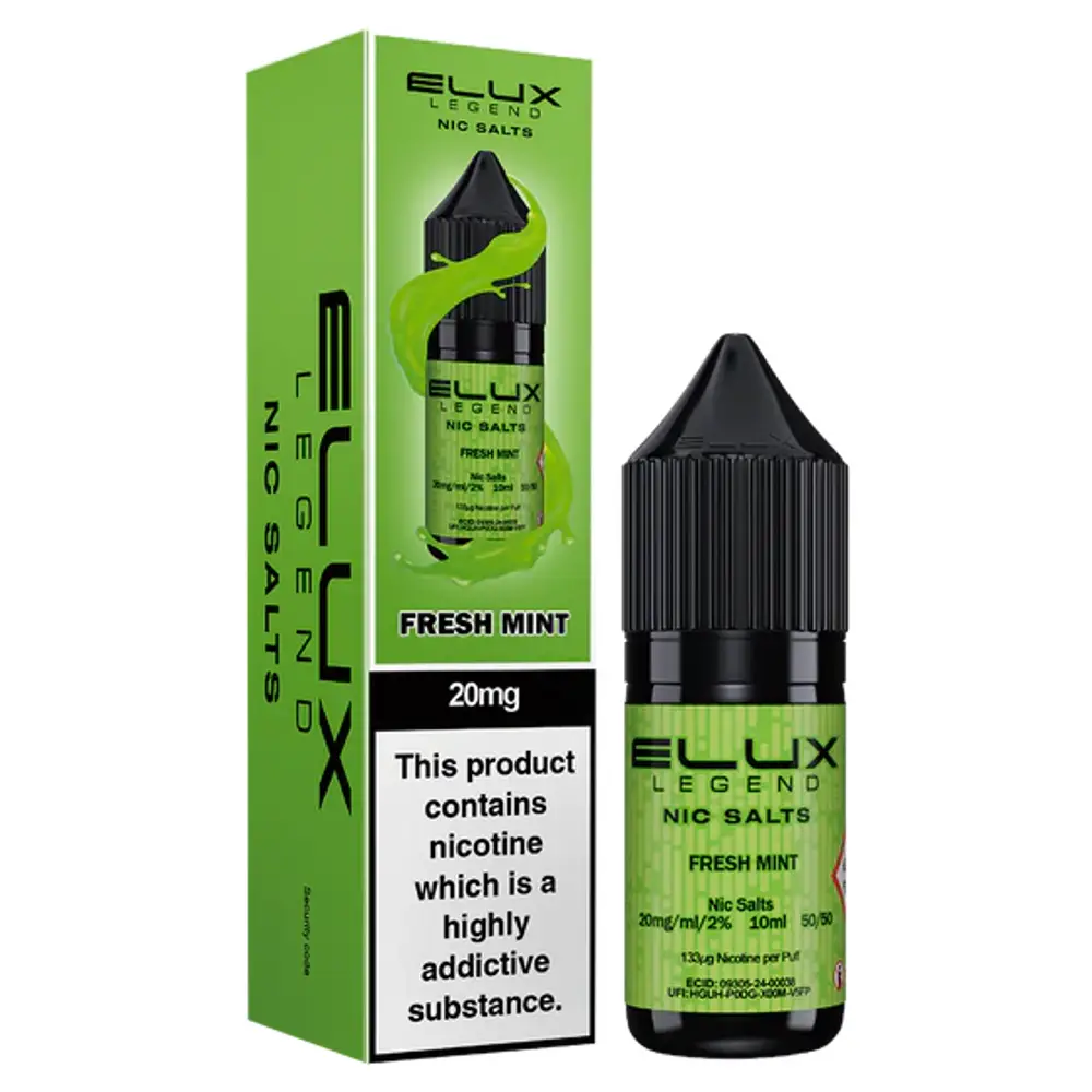 Elux Legend Nic Salt e-liquid Fresh Mint flavour