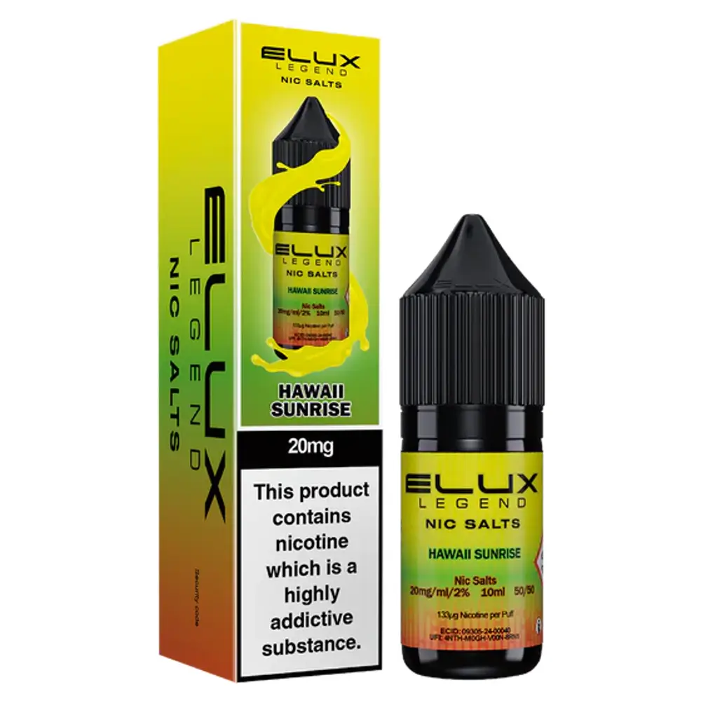Elux Legend Nic Salt e-liquid Hawaii Sunrise flavour