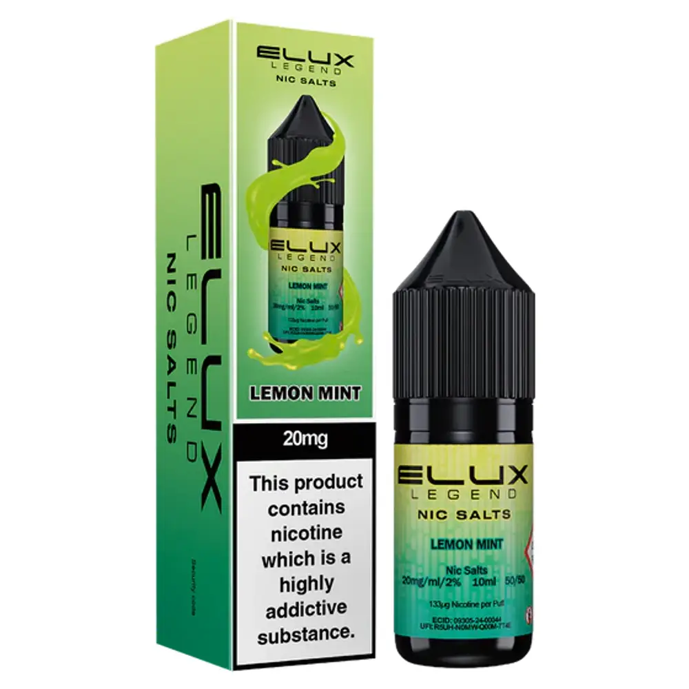 Elux Legend Nic Salt e-liquid Lemon Mint flavour