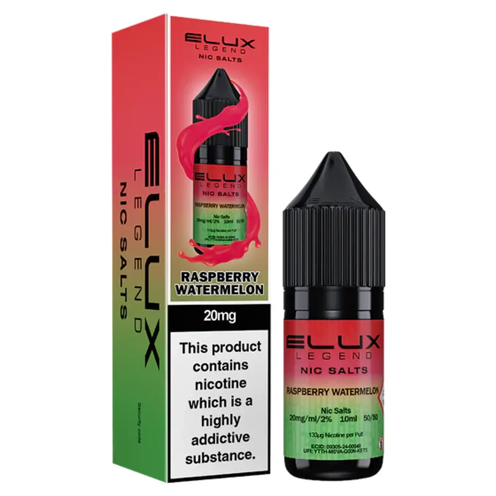 Elux Legend Nic Salt e-liquid Raspberry Watermelon flavour