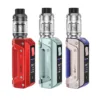 The Geekvape Aegis Solo 3 Kit Powered By a 3000mAh Built-in Battery 100W Max Power Output IP68-Rated Tri-Proof Technology Multiple Vaping Modes: SMART, POWER, BOOSTING, MEMORY, ECO, and TCR 0.96” Colour Display USB Type-C Fast Charging Leakproof Top Airflow Design Paired with 2ml Geekvape Z  Tank Compatible with Geekvape Z Series Coils