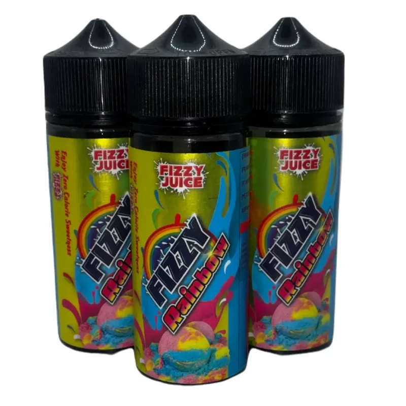 FIZZY JUICE FIZZY RAINBOW 100ML E-LIQUID - PACK OF 3 CLEARANCE BUNDLE AT AN UNBEATABLE PRICE!