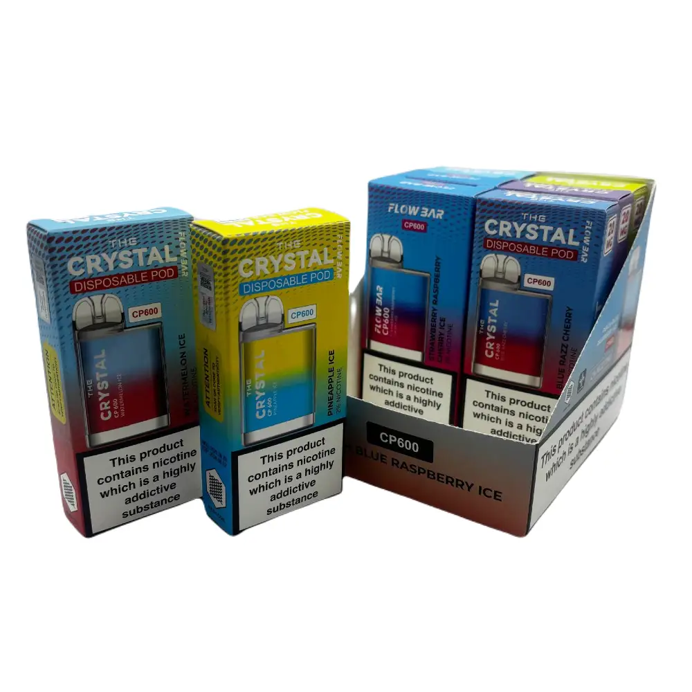The Crystal Bar CP600 Disposable Vape - Box of 8 Mixed available at an unbeatable price!