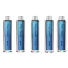 Tick Tock Magic 8000 Disposable Vape Box of 5 800mAh Rechargeable Battery Type-C USB Charging 1.0 Ohm Mesh Coil 20mg Nicotine Strength Up to 8,000 Puffs 2ml + 10ml Prefilled Tank Sleek and Stylish Clear Design Eco and Boost Mode TPD Compliant Available at an excellent price!