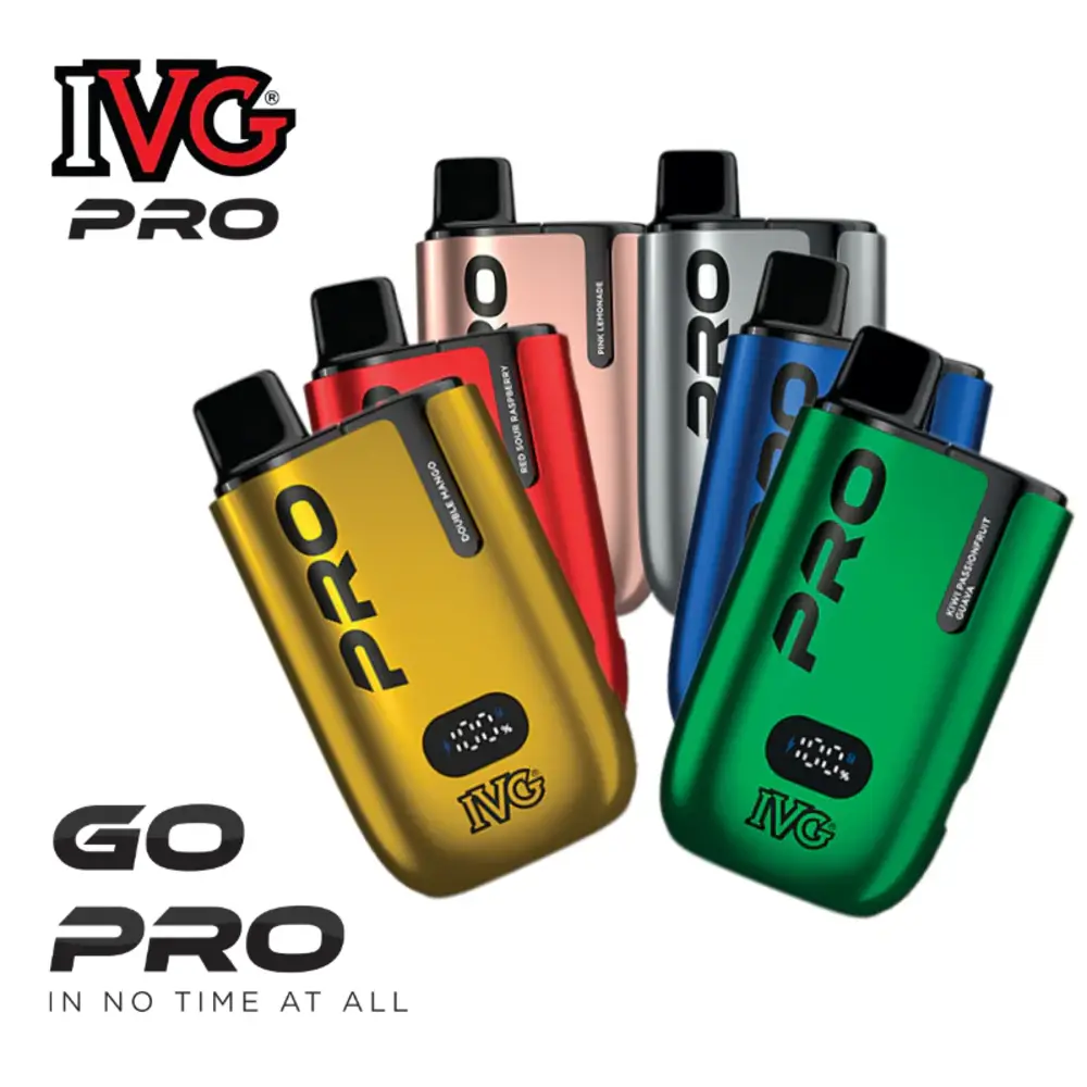 IVG Pro 12 Prefilled Pod Kit IVG Pro 12 Pre-Filled Pod Kit 1000mAh Battery Up To 10000 Puffs 20mg/ml Nicotine USB Type C Battery Level Indicator Mesh Coil 2ml Pod + 10ml Refill Container TPD Compliant Available at an excellent price!