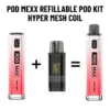Pod Mexx Refillable Pod Kit Refillable 2ml Pod Mexx Pod Built-in Rechargeable Battery Adjustable Airflow Compact & Ergonomic Design Lightweight and Portable for Convenient Use. Easy Top-Fill System  Available at an unbeatable price!