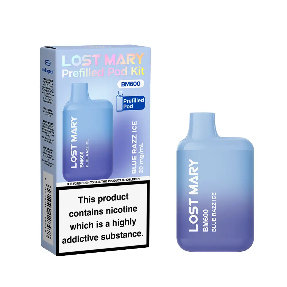 lost mary bm600 prefilled Blue Razz Ice