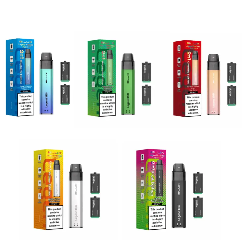 Elux Legend 1500 2-in-1 Pre-Filled Pod Kit - Box of 5 Mixed