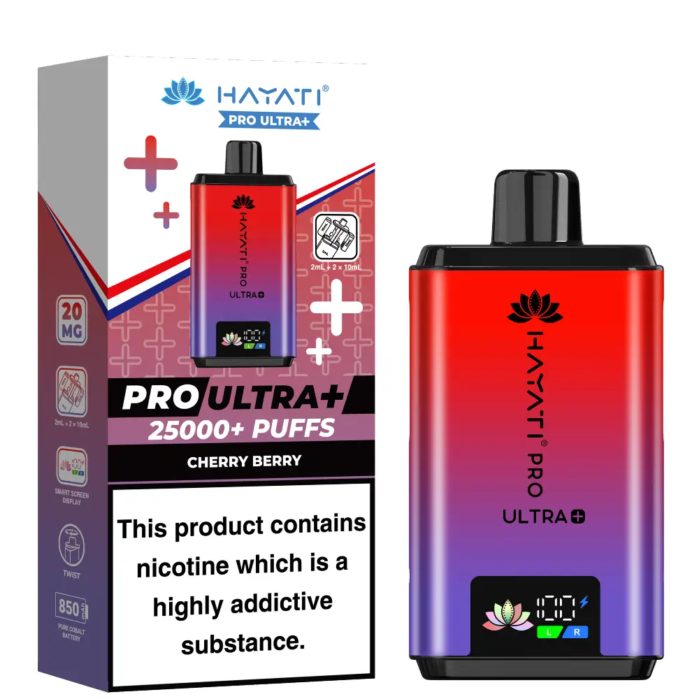Hayati Pro Ultra Plus 25000 Cherry Berry flavour