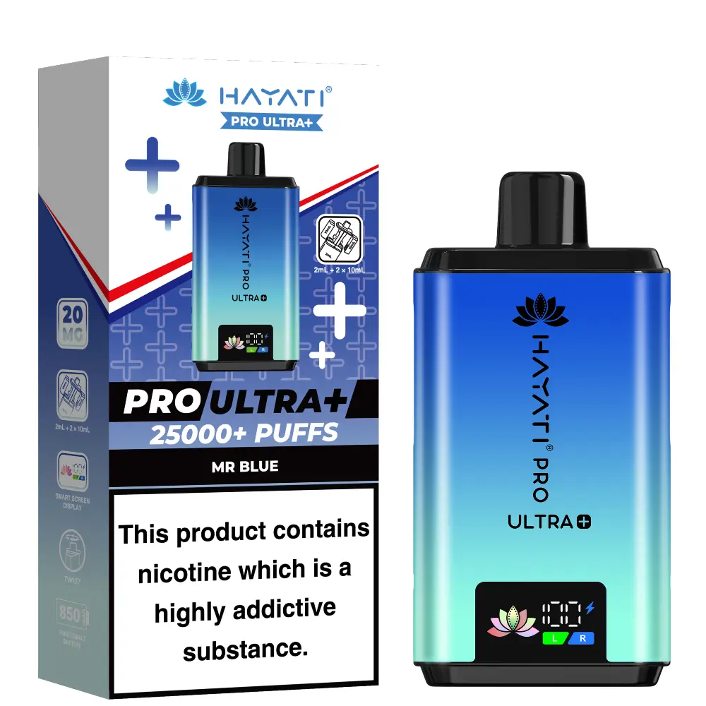 Hayati Pro Ultra Plus 25000 Mr Blue flavour