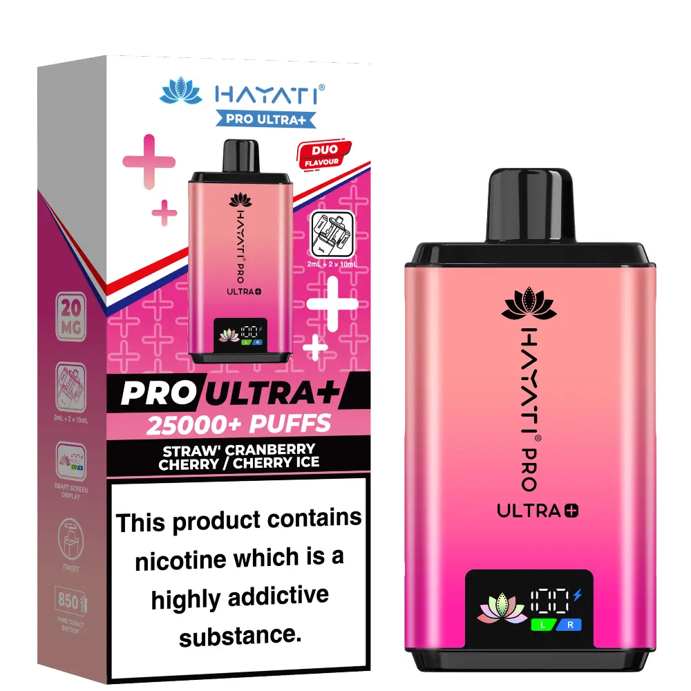 Hayati Pro Ultra Plus 25000 Strawberry Cranberry Cherry / Cherry Ice