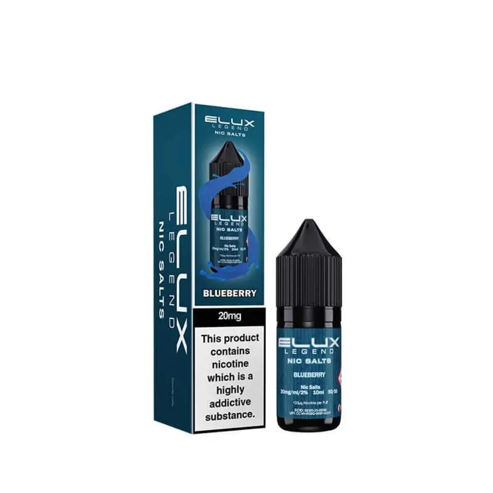 Elux Legend Nic Salt e-liquid Blueberry flavour